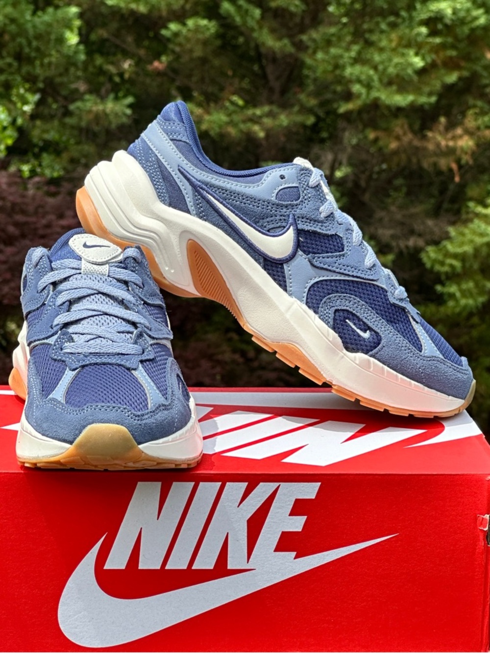 Nike Waffle AL8 Blue Lifestyle Casual Sneaker Womens 7 (fits Youth 5.5Y) NEW